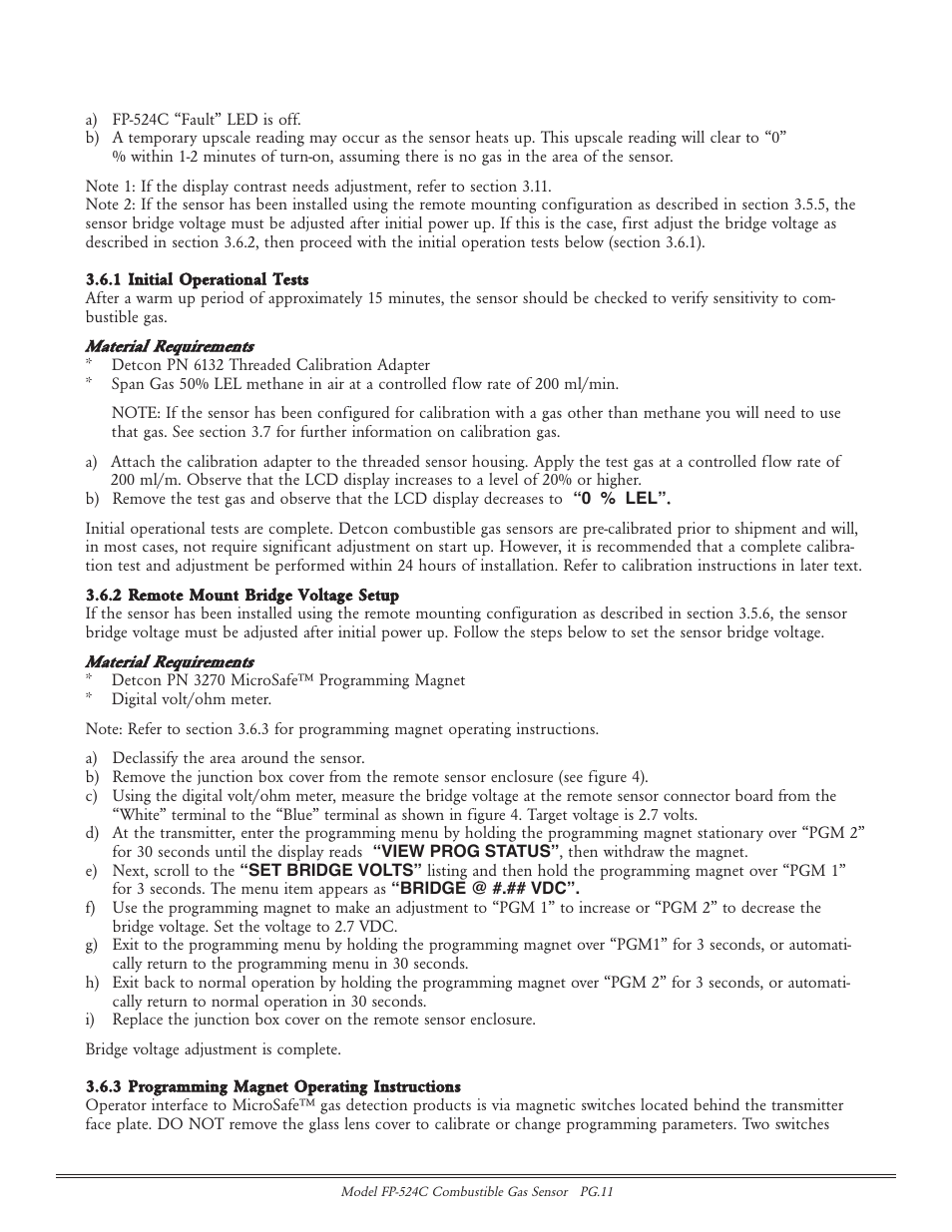 Detcon FP-524C User Manual | Page 11 / 21