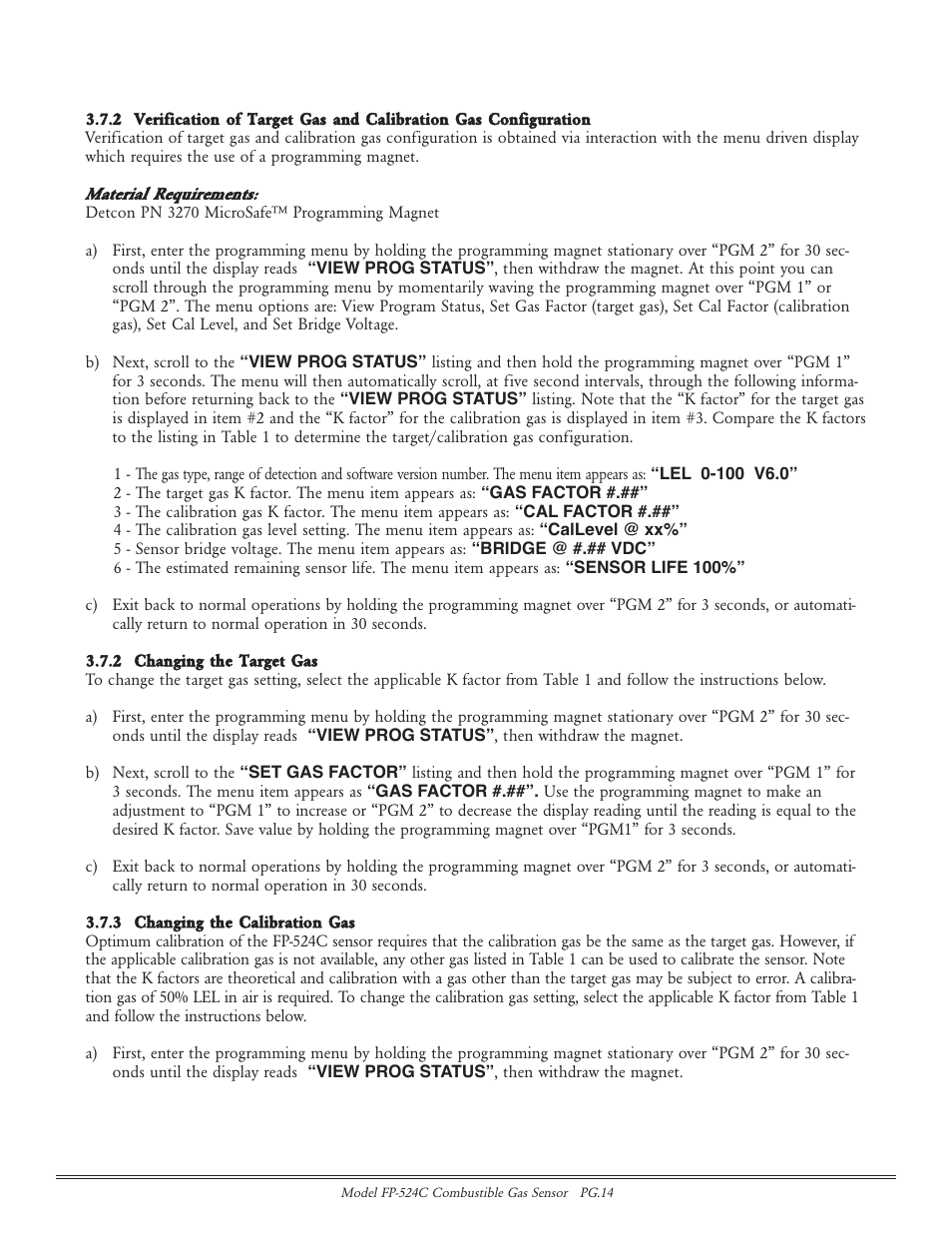 Detcon FP-524C User Manual | Page 14 / 21