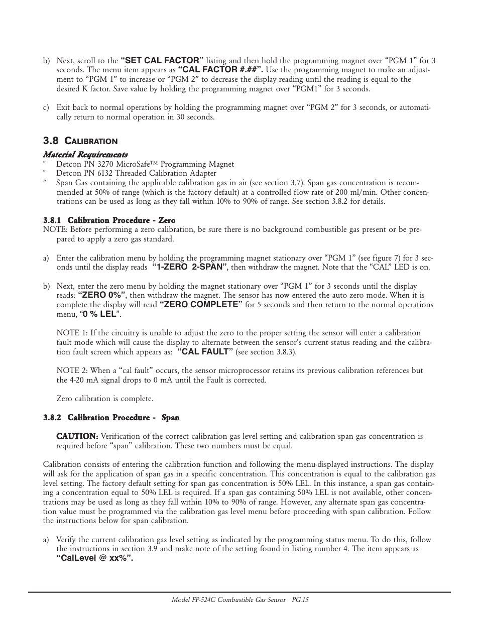 Detcon FP-524C User Manual | Page 15 / 21