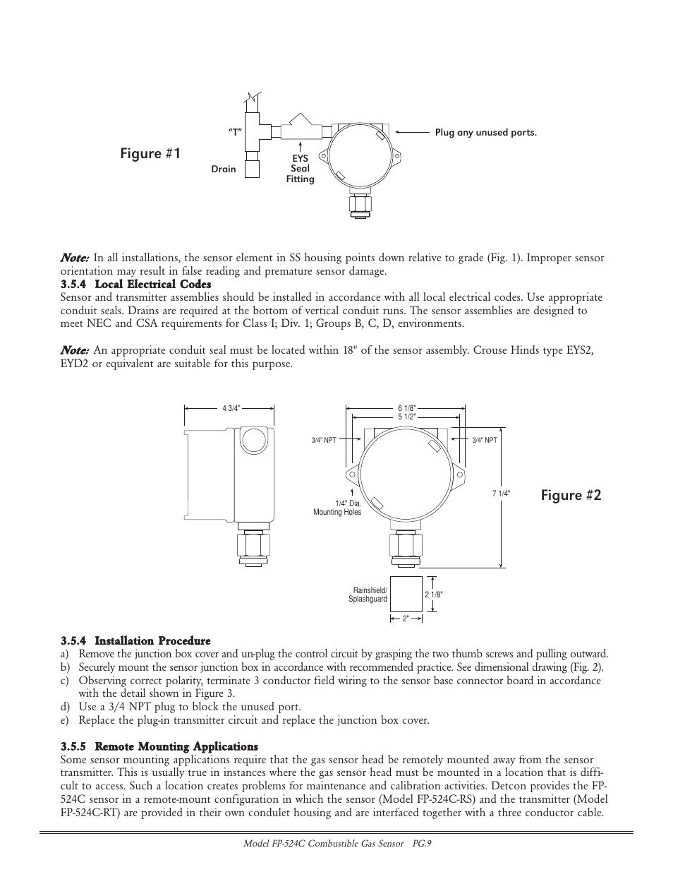 Figure #2, Figure #1 | Detcon FP-524C User Manual | Page 9 / 21