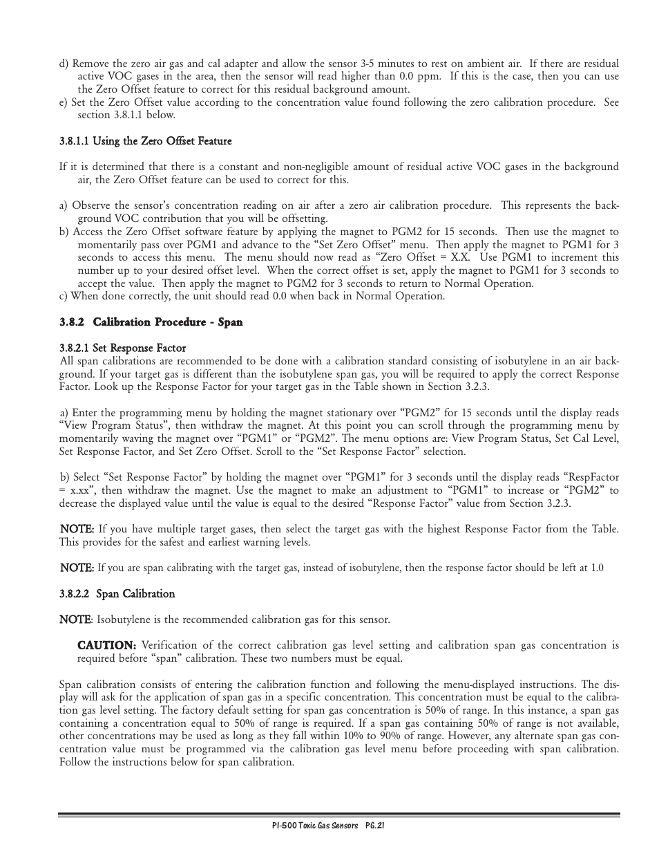 Detcon PI-500 User Manual | Page 21 / 31