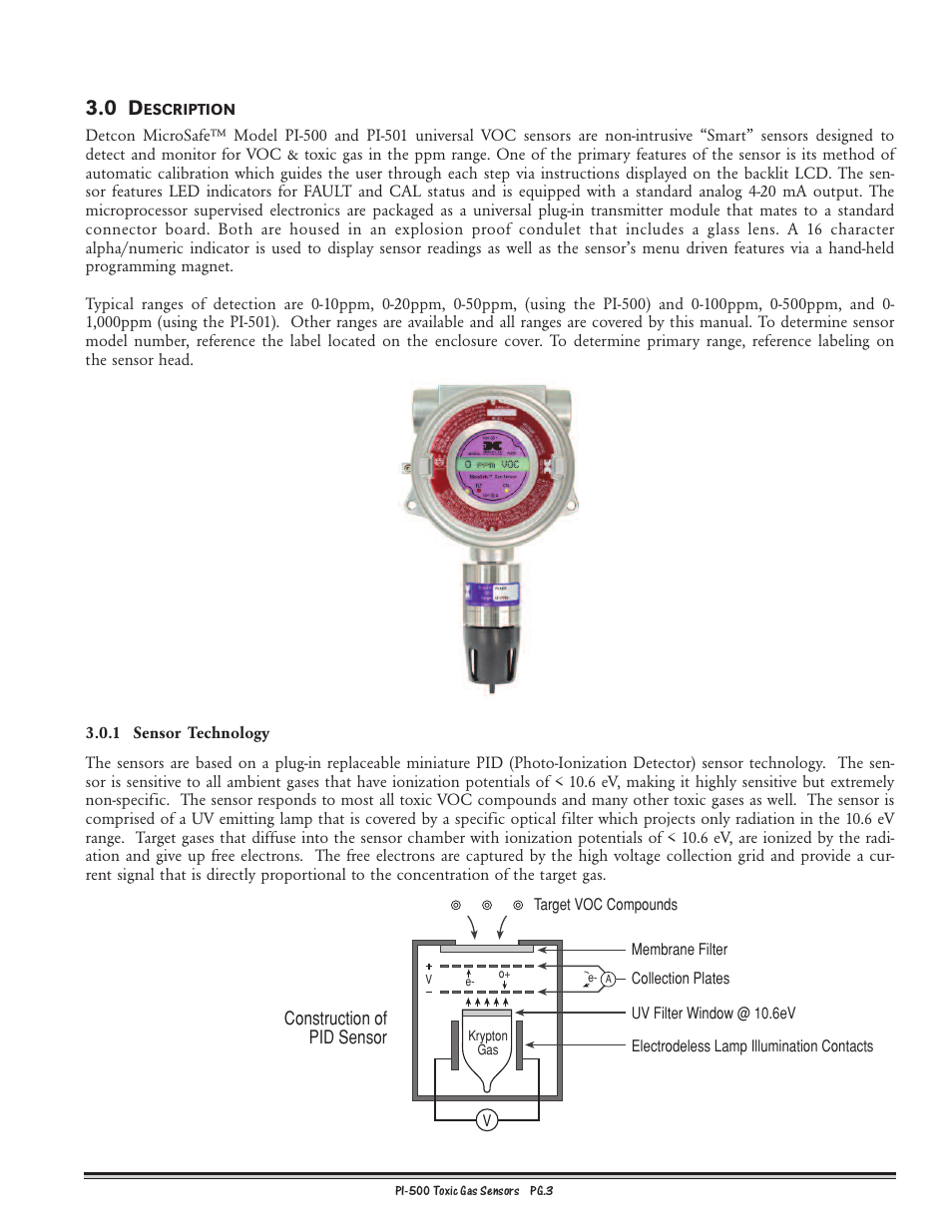 Detcon PI-500 User Manual | Page 3 / 31