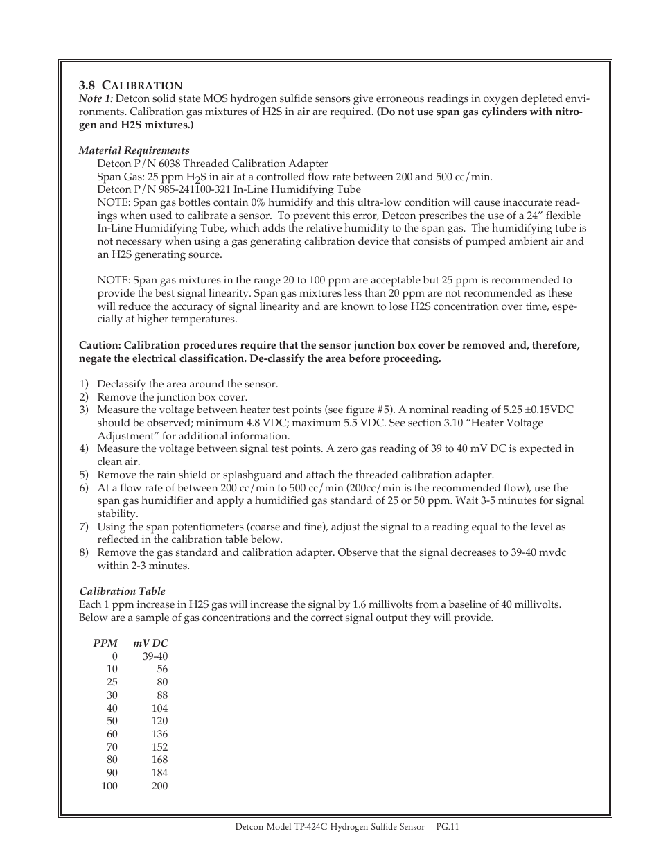 Detcon TP-424C User Manual | Page 11 / 15