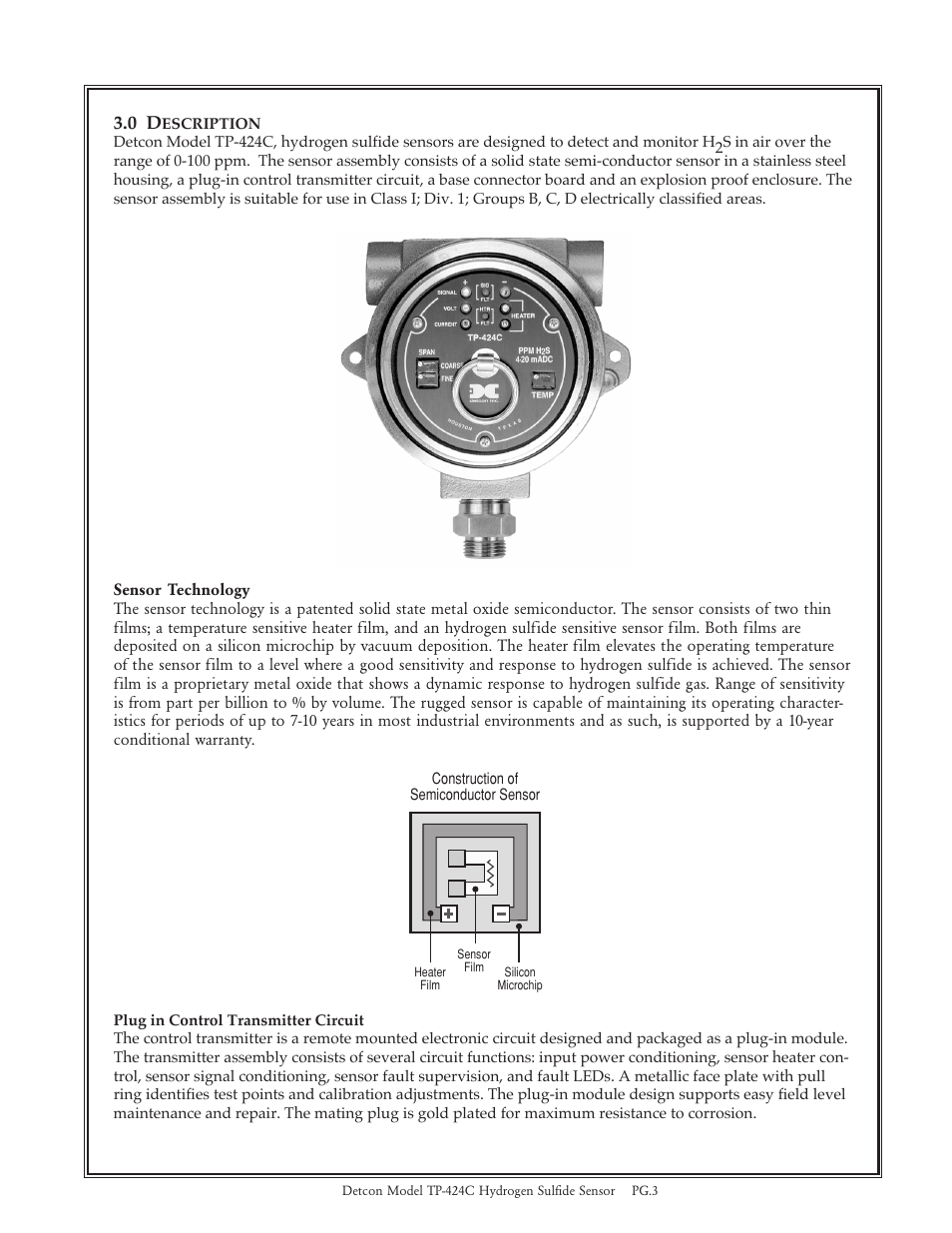 Detcon TP-424C User Manual | Page 3 / 15