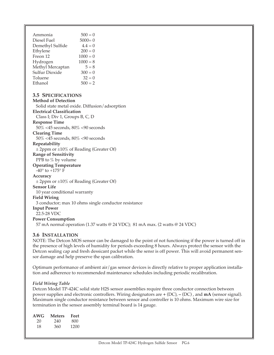 Detcon TP-424C User Manual | Page 6 / 15