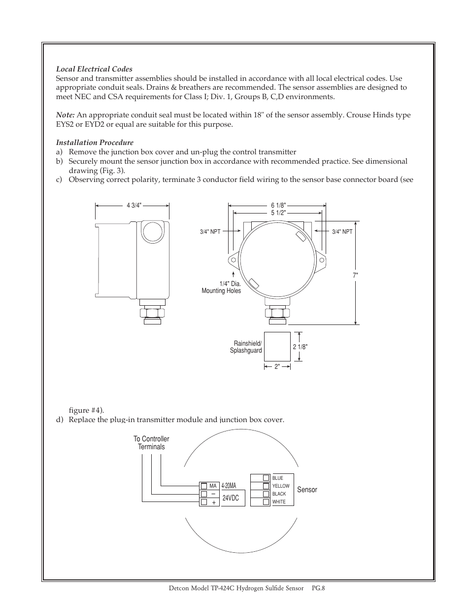 Detcon TP-424C User Manual | Page 8 / 15