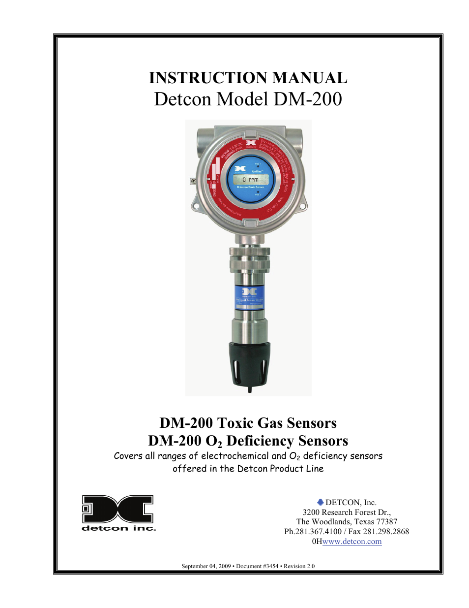 Detcon DM-200 User Manual | 50 pages