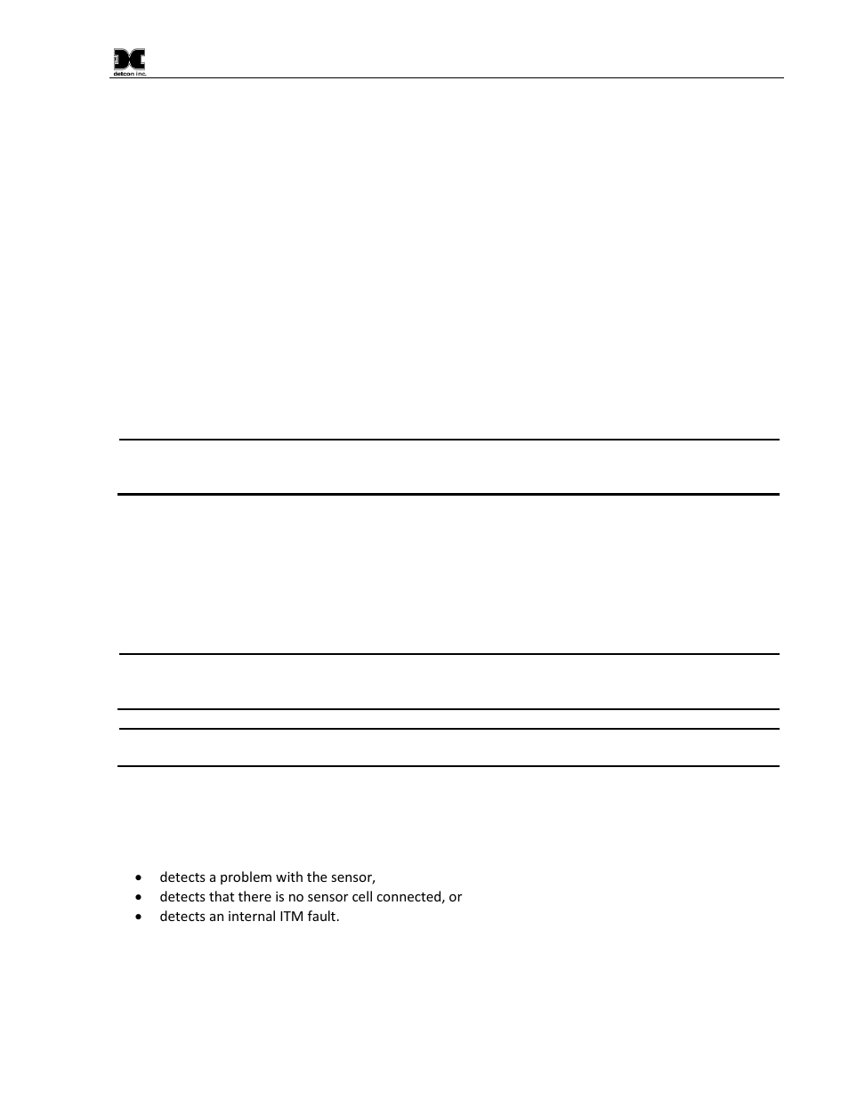 Fault diagnostic/failsafe feature, 4 fault diagnostic/failsafe feature | Detcon DM-100 User Manual | Page 23 / 44