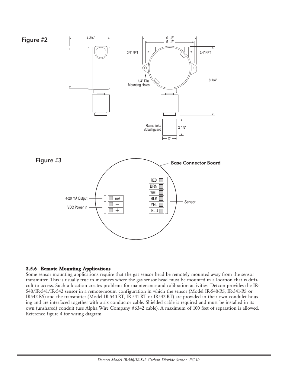 Figure #3, Figure #2 | Detcon IR-542 User Manual | Page 10 / 19