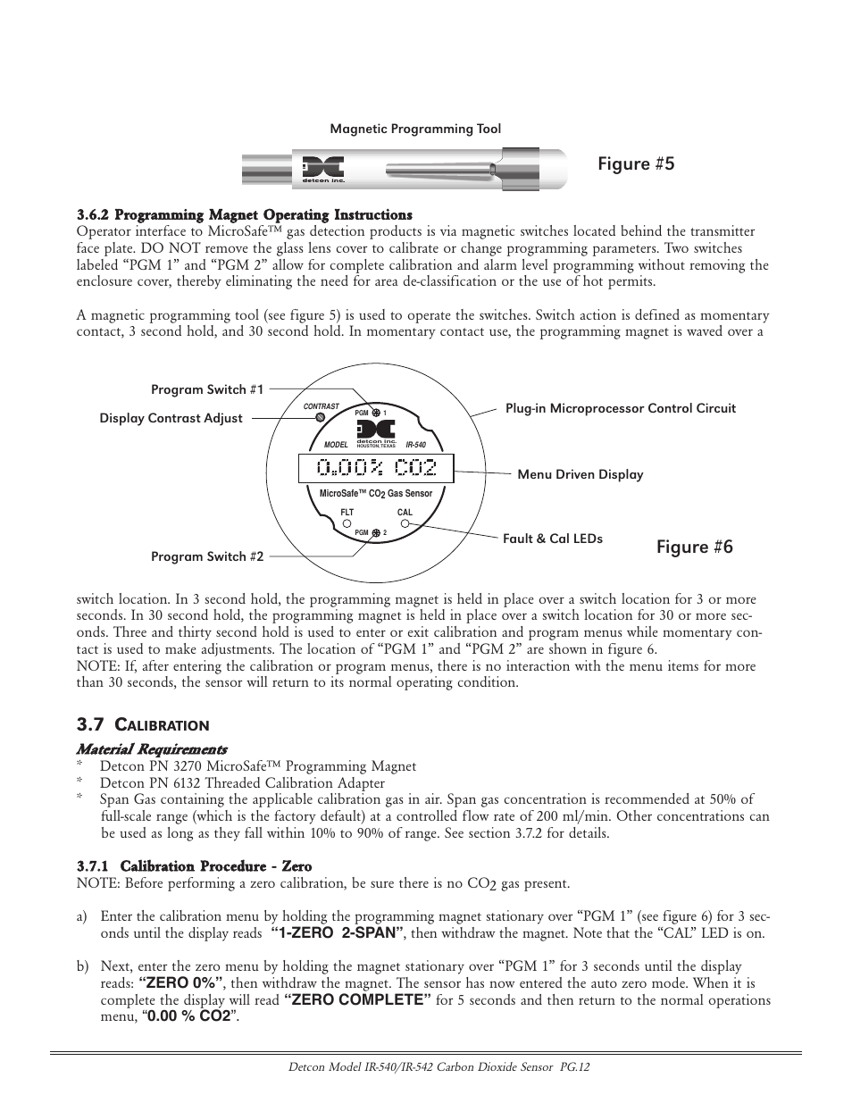 Figure #5, Figure #6 | Detcon IR-542 User Manual | Page 12 / 19