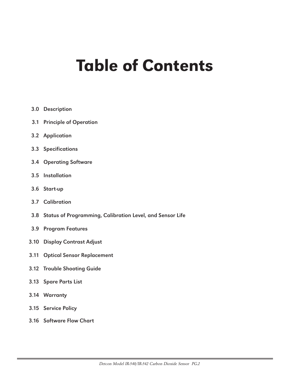 Detcon IR-542 User Manual | Page 2 / 19