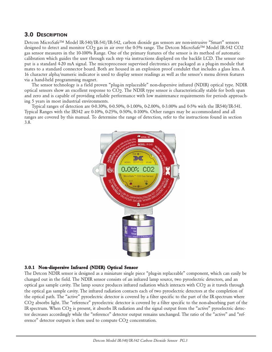 Detcon IR-542 User Manual | Page 3 / 19