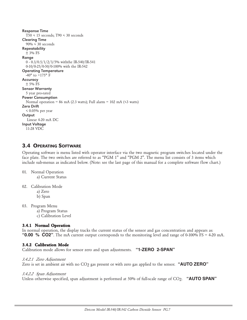 Detcon IR-542 User Manual | Page 7 / 19