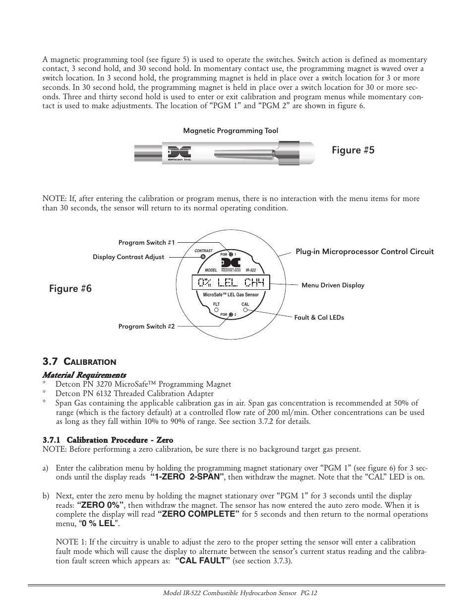 Figure #5, Figure #6 | Detcon IR-522 User Manual | Page 12 / 19