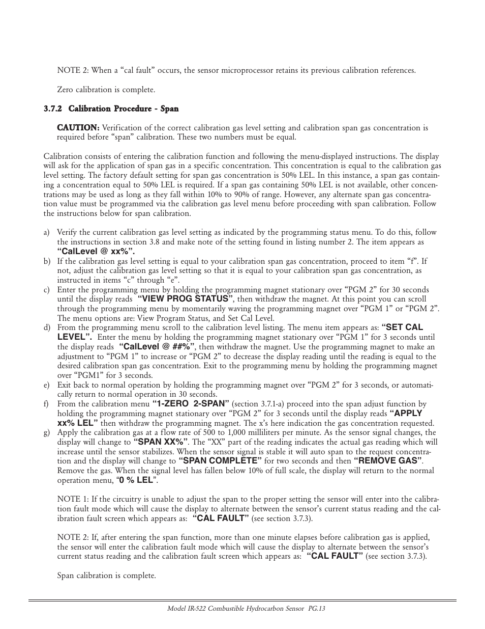 Detcon IR-522 User Manual | Page 13 / 19