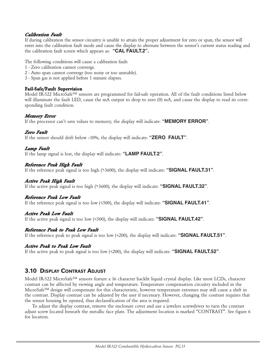 10 d | Detcon IR-522 User Manual | Page 15 / 19