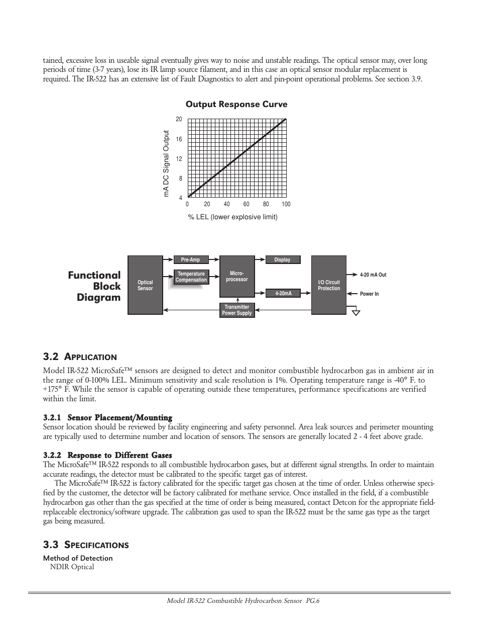 Functional block diagram functional block diagram | Detcon IR-522 User Manual | Page 6 / 19