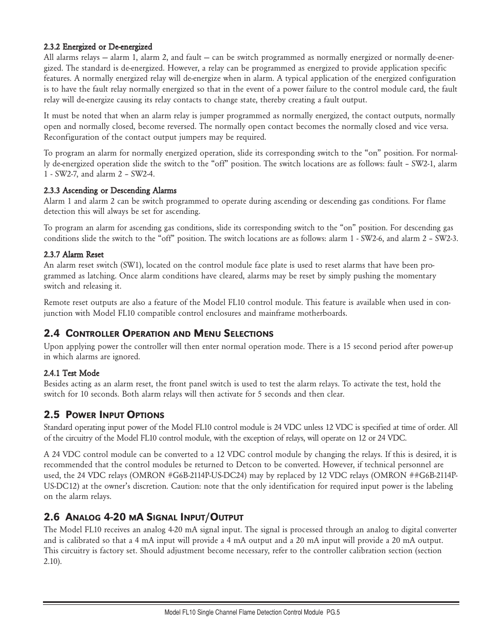 Detcon FL-10 User Manual | Page 5 / 7