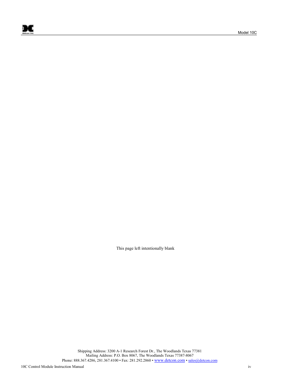 Detcon 10C Facilities User Manual | Page 4 / 18
