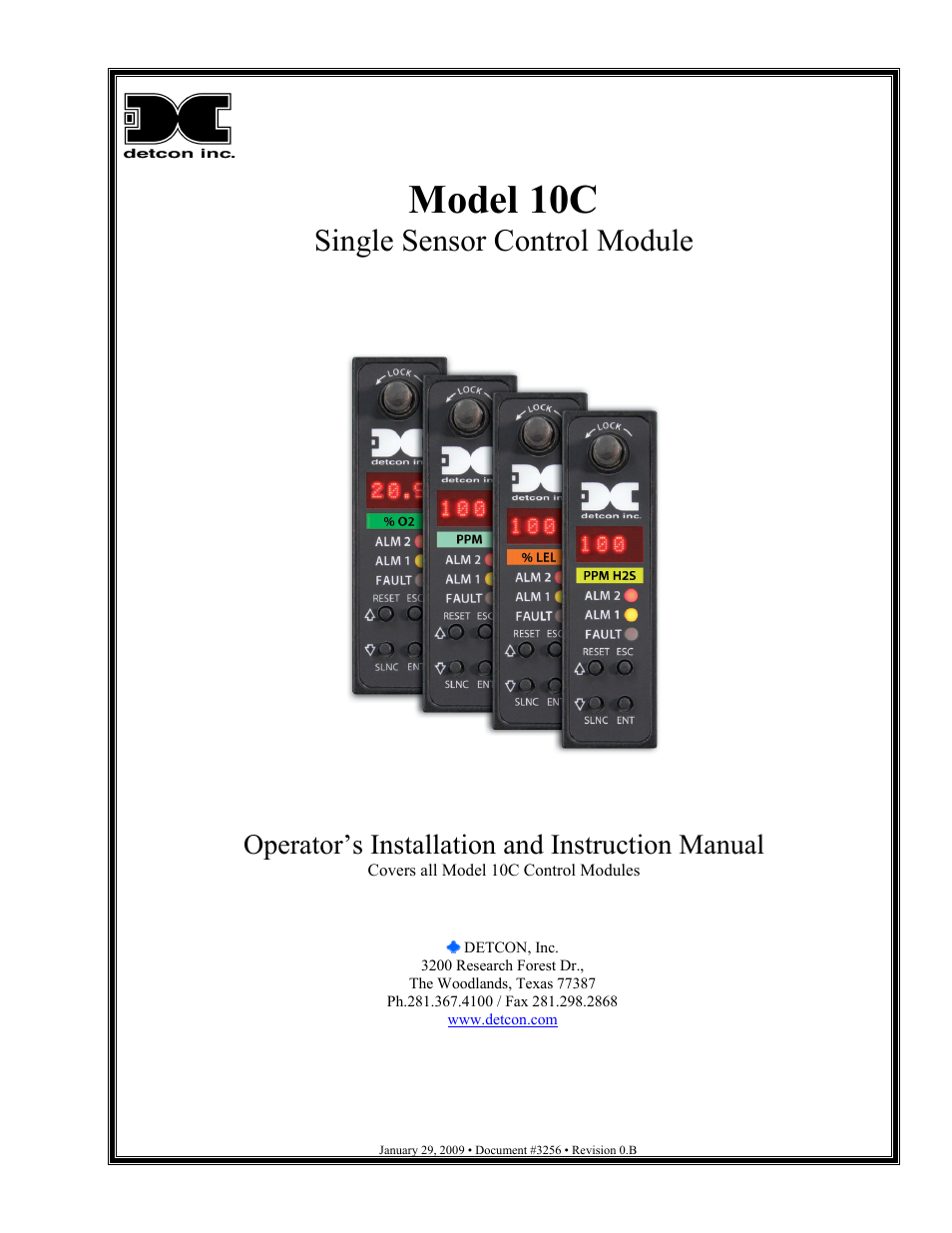 Detcon 10C User Manual | 29 pages