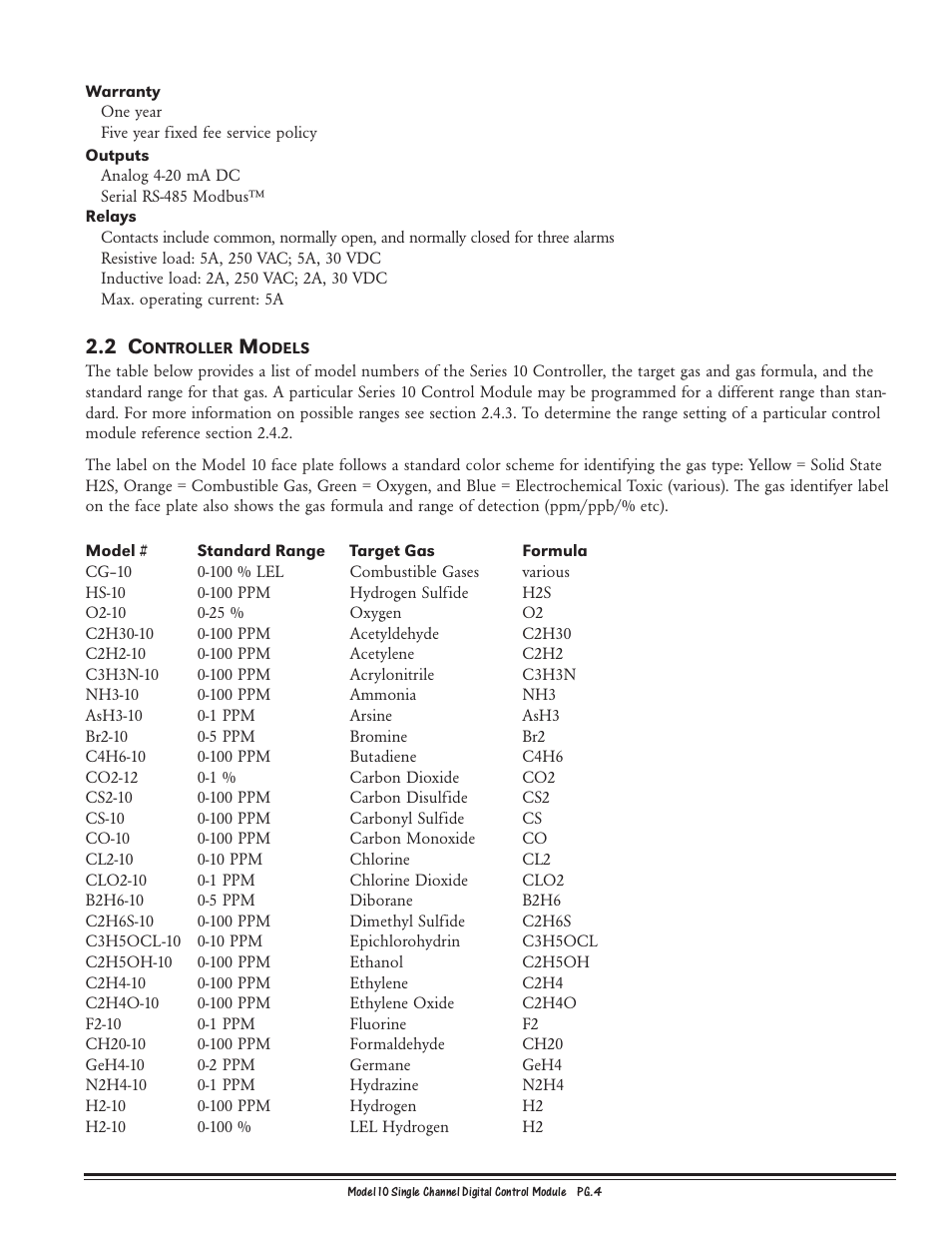 Detcon 10B User Manual | Page 4 / 10