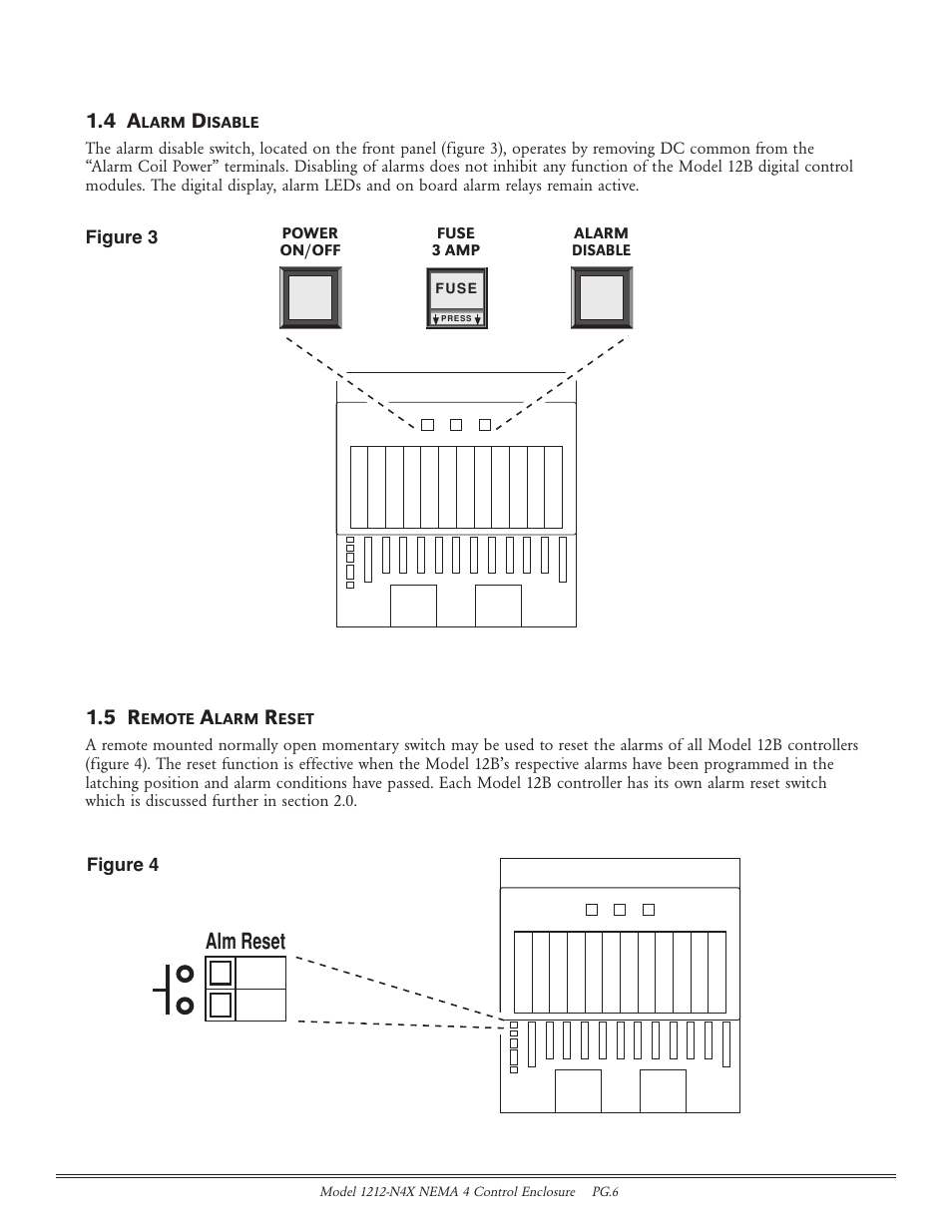 Alm reset | Detcon 1212-N4X User Manual | Page 6 / 9