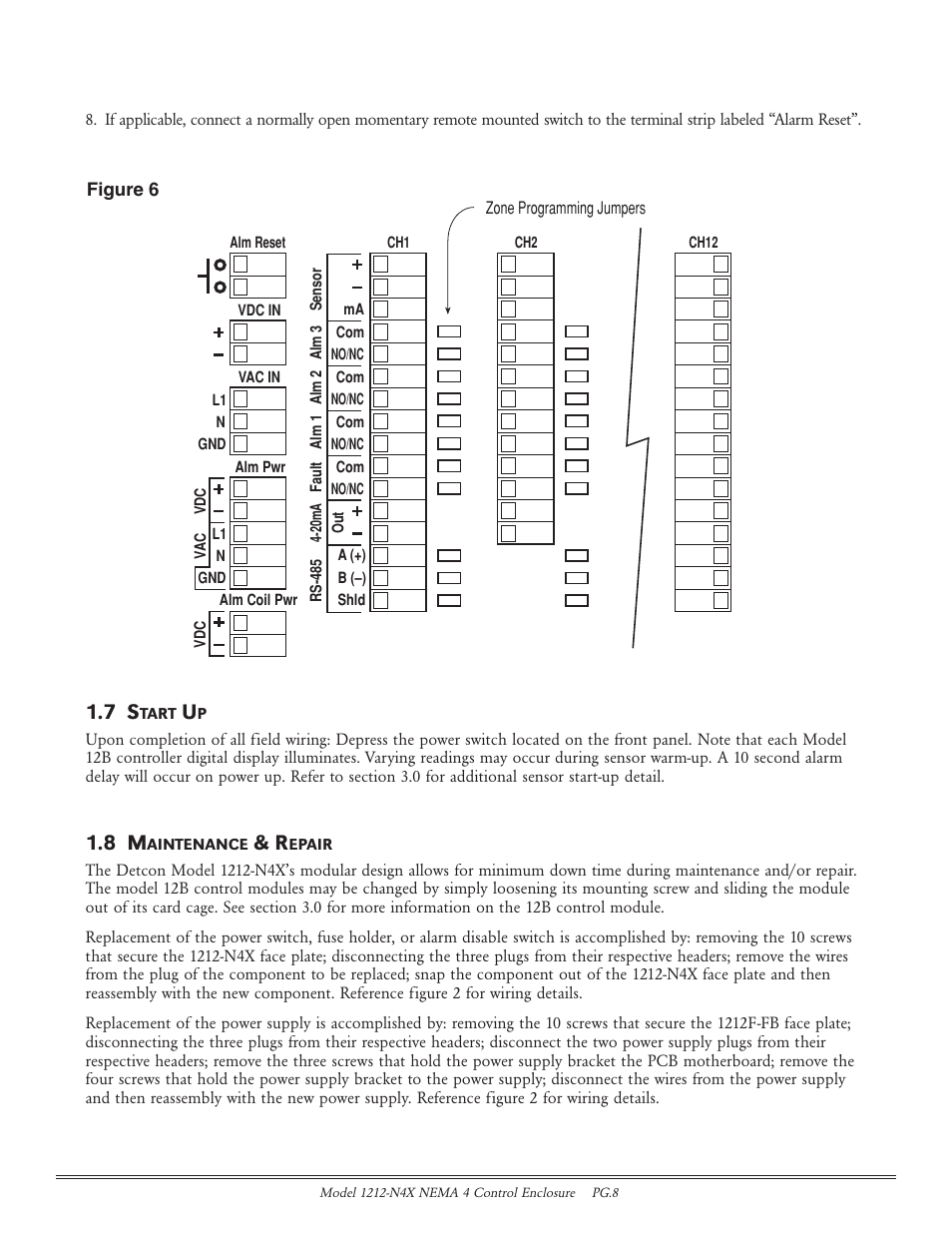 Detcon 1212-N4X User Manual | Page 8 / 9