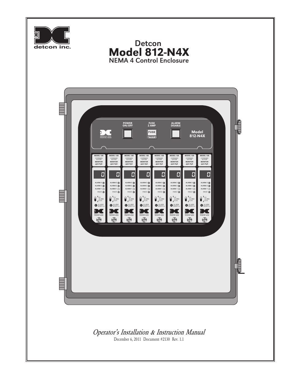 Detcon 812-N4X User Manual | 9 pages