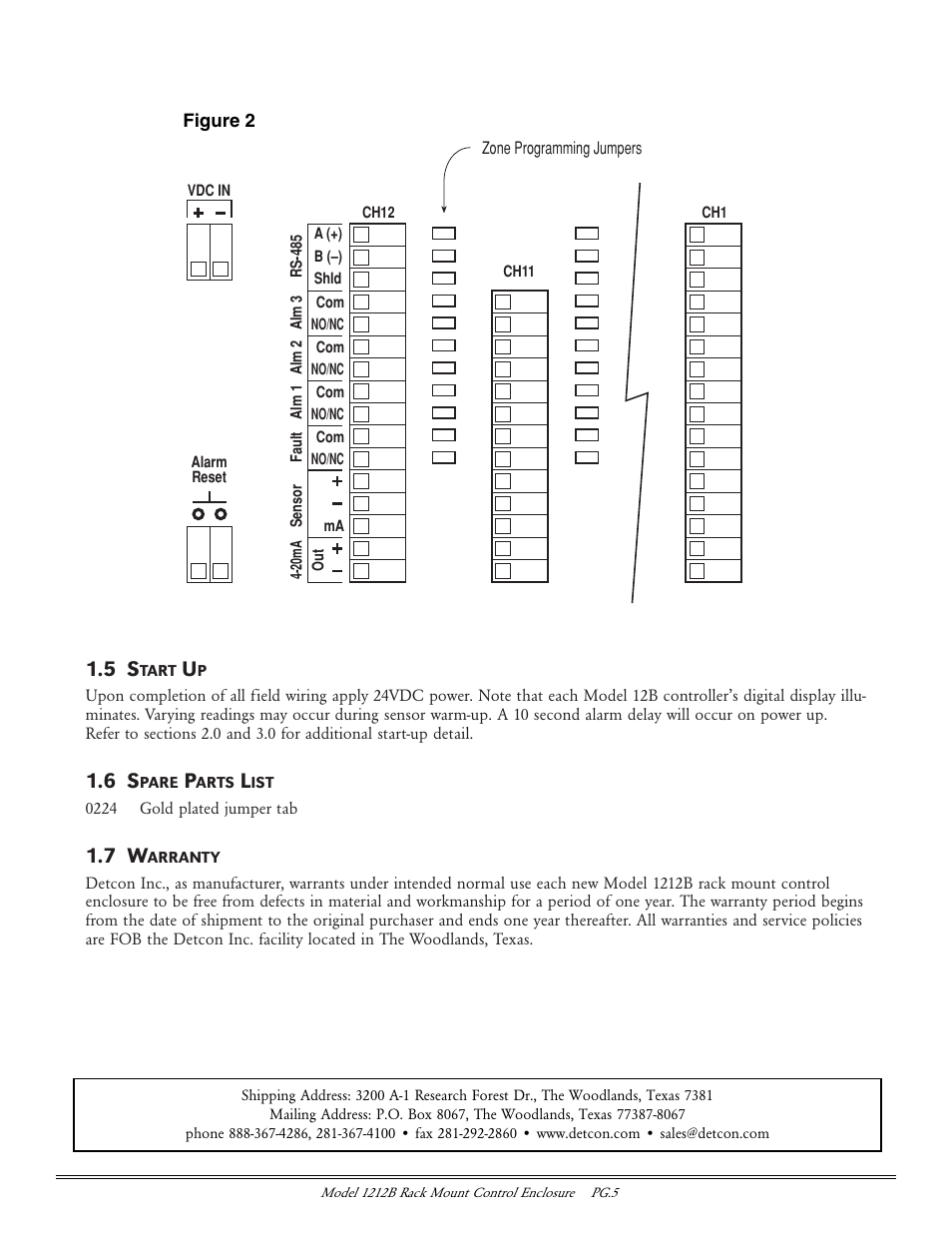 Detcon 1212B User Manual | Page 5 / 5