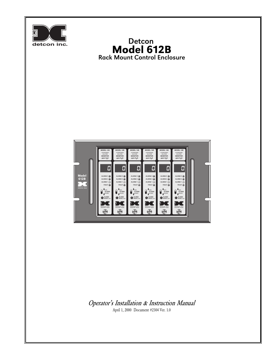 Detcon 612B User Manual | 5 pages