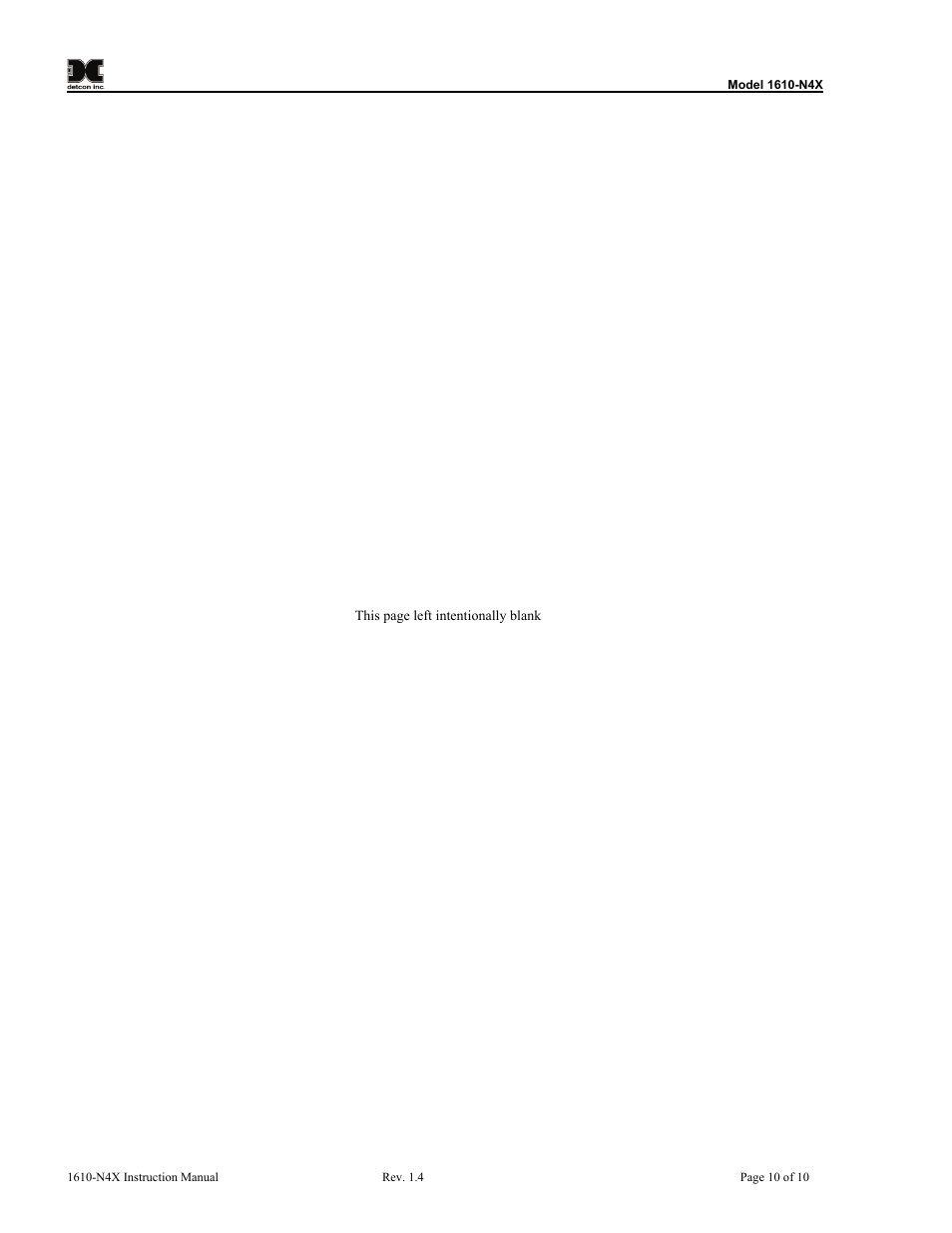 Detcon 1610-N4X User Manual | Page 14 / 28
