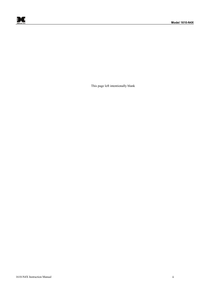 Detcon 1610-N4X User Manual | Page 2 / 28