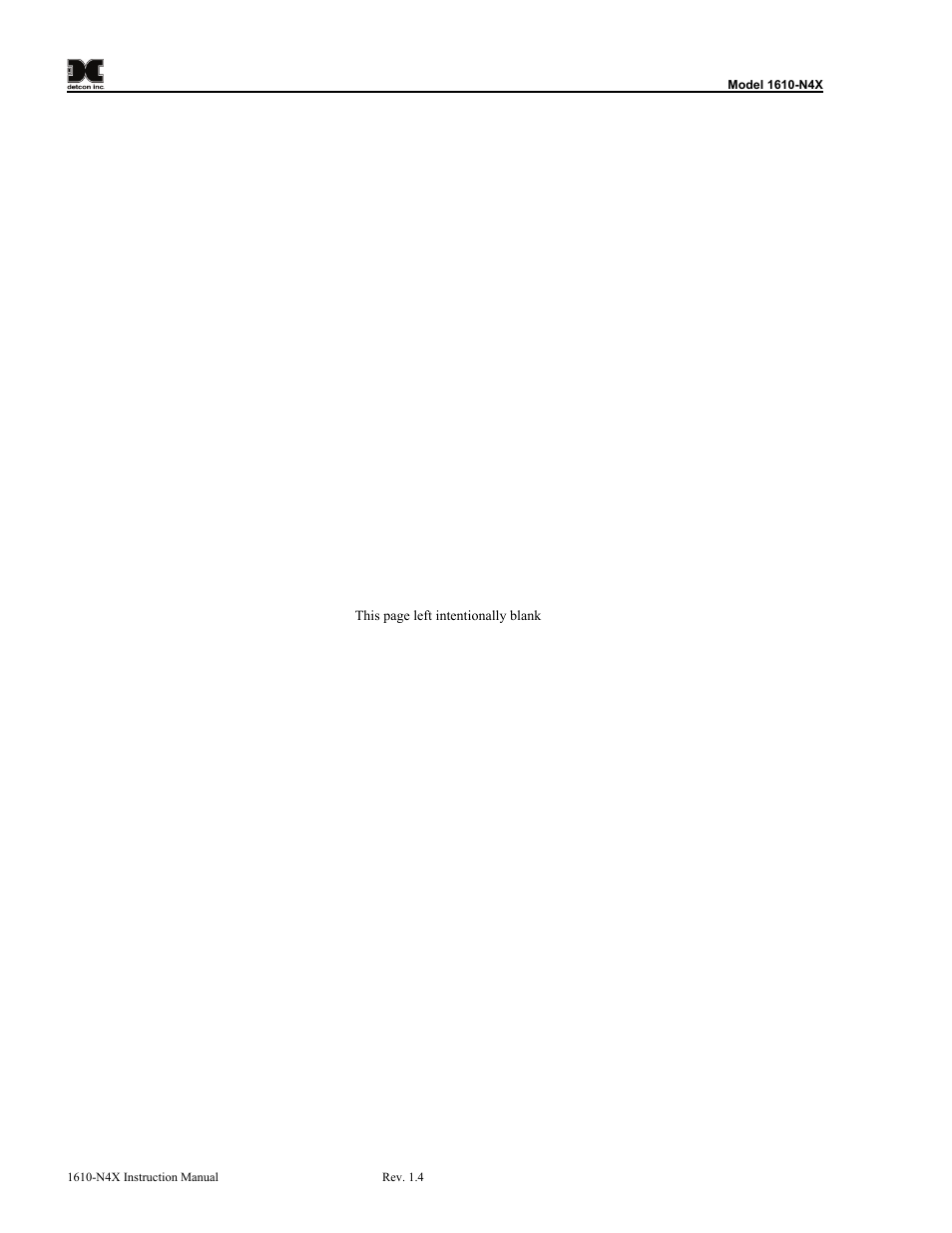 Detcon 1610-N4X User Manual | Page 20 / 28