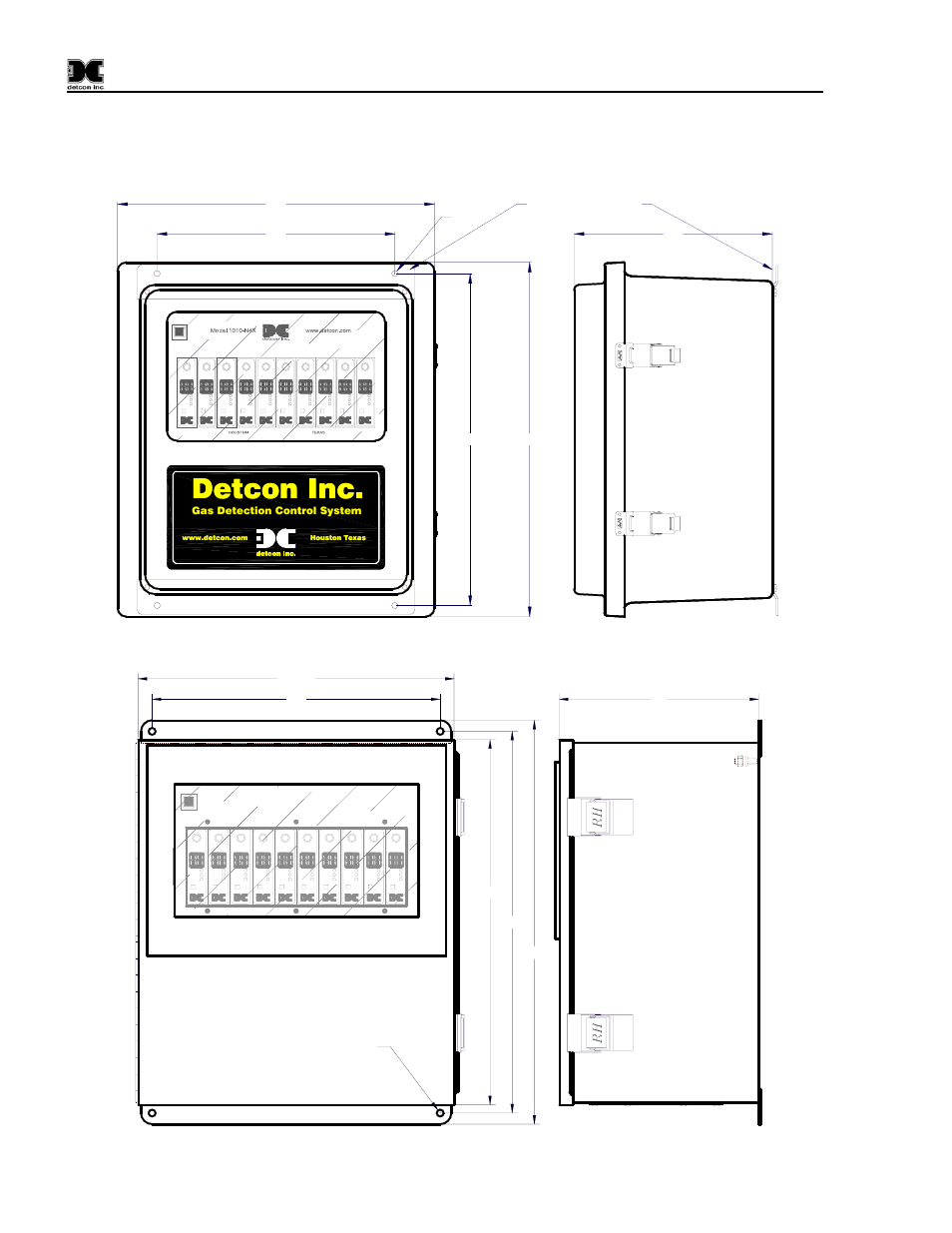 0 installation, Installation, Figure 2 mounting the 1010-n4x enclosure | Detcon inc, Test reset alarm, Reset alarm, Test, Reset alarm test reset alarm | Detcon 1010-N4X User Manual | Page 8 / 14