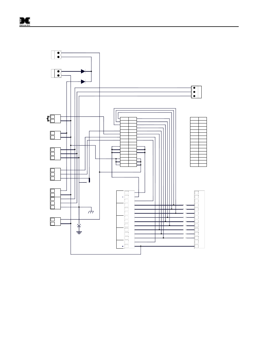 Figure 3 motherboard wiring diagram | Detcon 610-N4X User Manual | Page 8 / 12