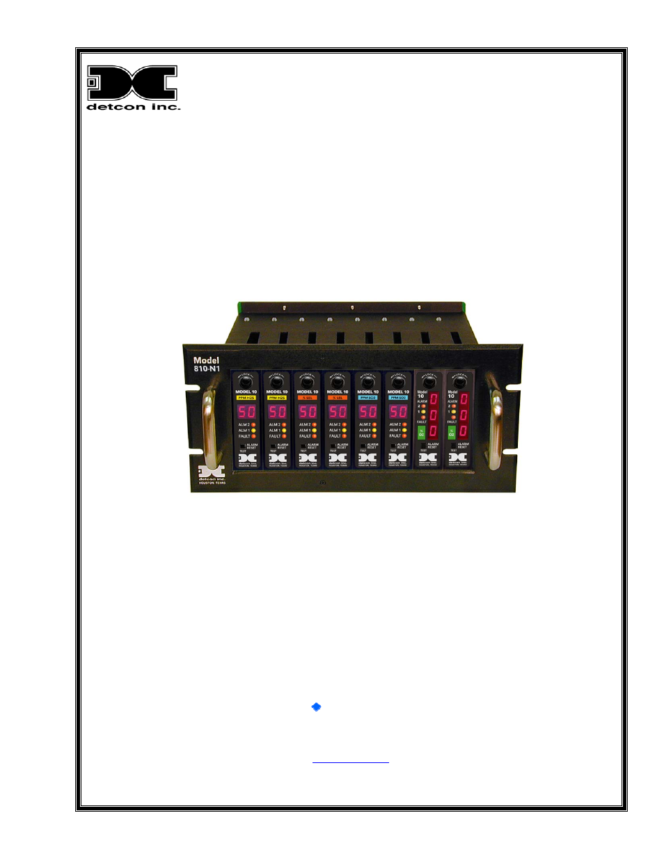 Detcon 810-N1-24VDC User Manual | 10 pages