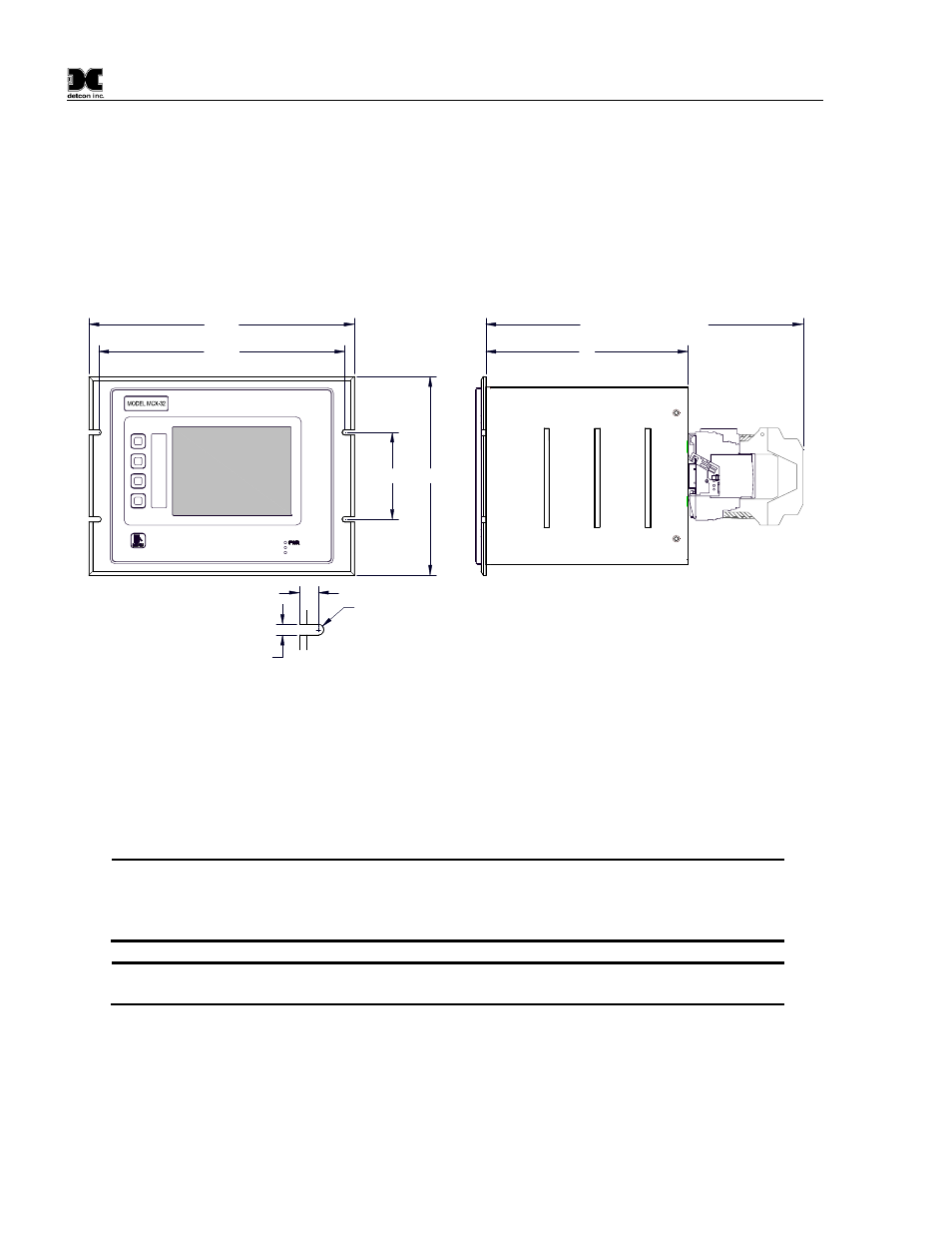 Installation (n1p enclosure), Mounting and cable installation, Power connections | Ac power, 1 mounting and cable installation, 2 power connections, 1 ac power | Detcon MCX-32-N4X User Manual | Page 10 / 55