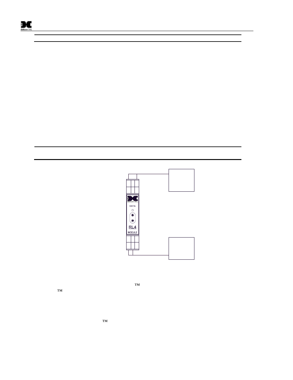 Alarm relay outputs (rl-4), Figure 9 model rl-4 relay output module, 4 alarm relay outputs (rl-4) | Fault device alarm 2 device | Detcon MCX-32-N4X User Manual | Page 18 / 55