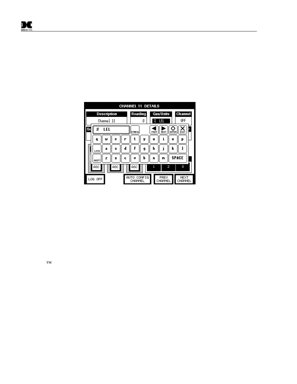 Figure 36 gas/units entry | Detcon MCX-32-N4X User Manual | Page 38 / 55