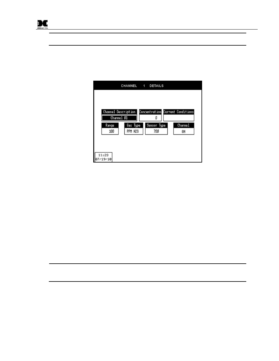Channel details screen, System configuration screen, Figure 43 remote channel 1 details screen | Detcon MCX-32-N4X User Manual | Page 43 / 55