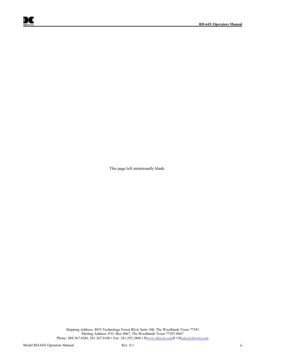Detcon RD-64X-N7 User Manual | Page 2 / 41