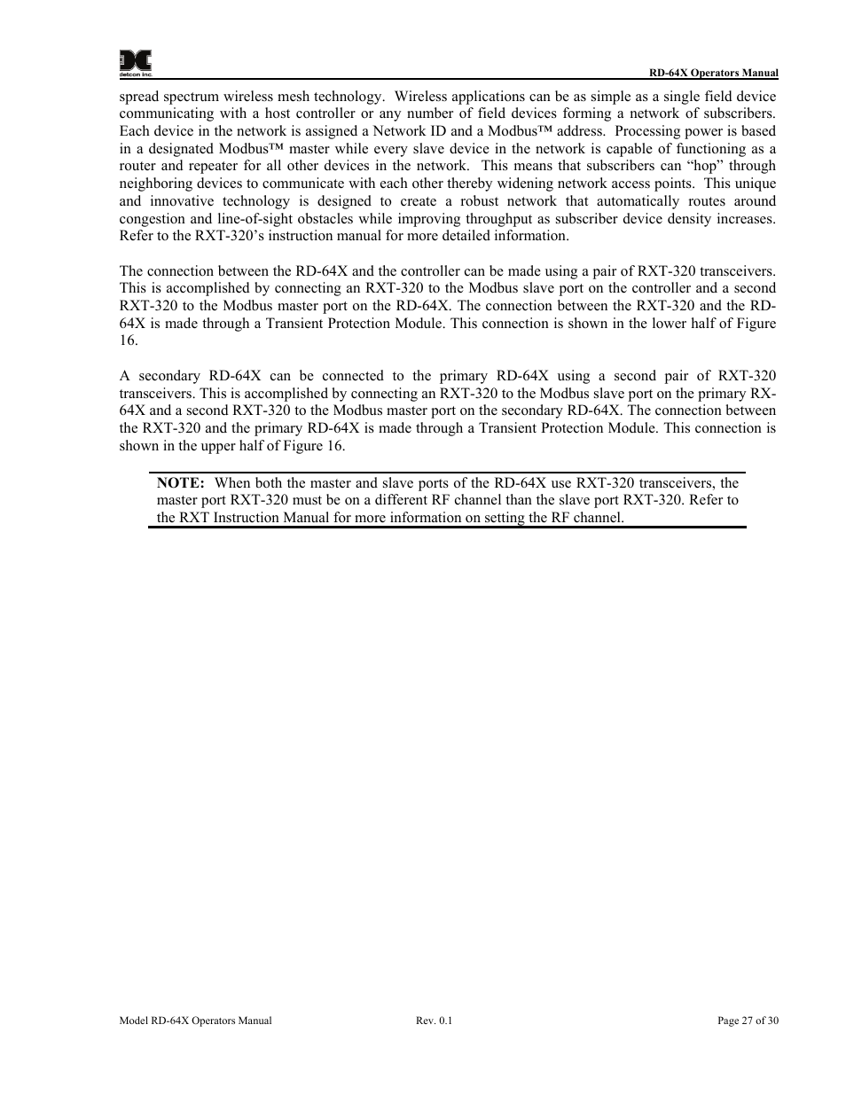 Detcon RD-64X-N7 User Manual | Page 31 / 41