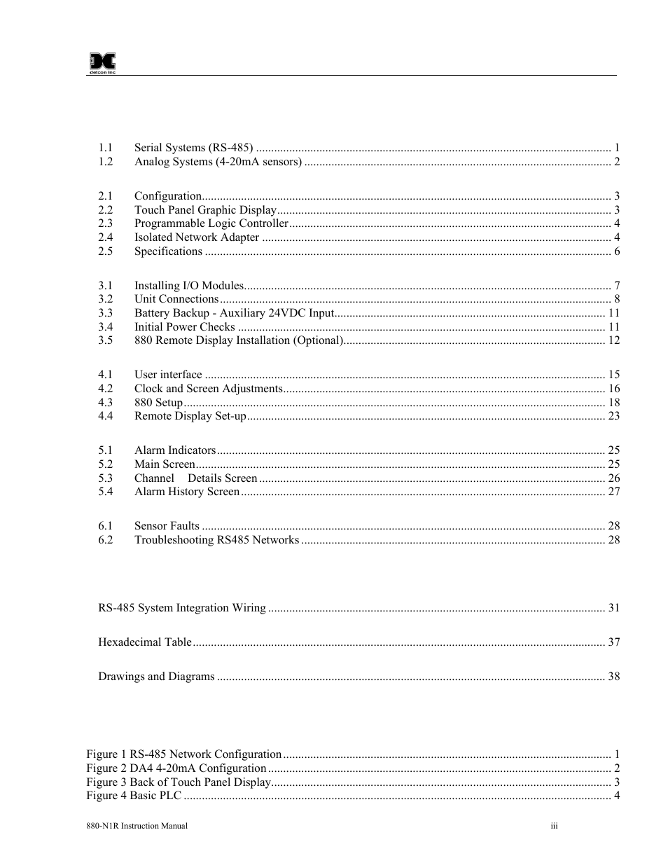 Detcon 880S-N1R User Manual | Page 3 / 45