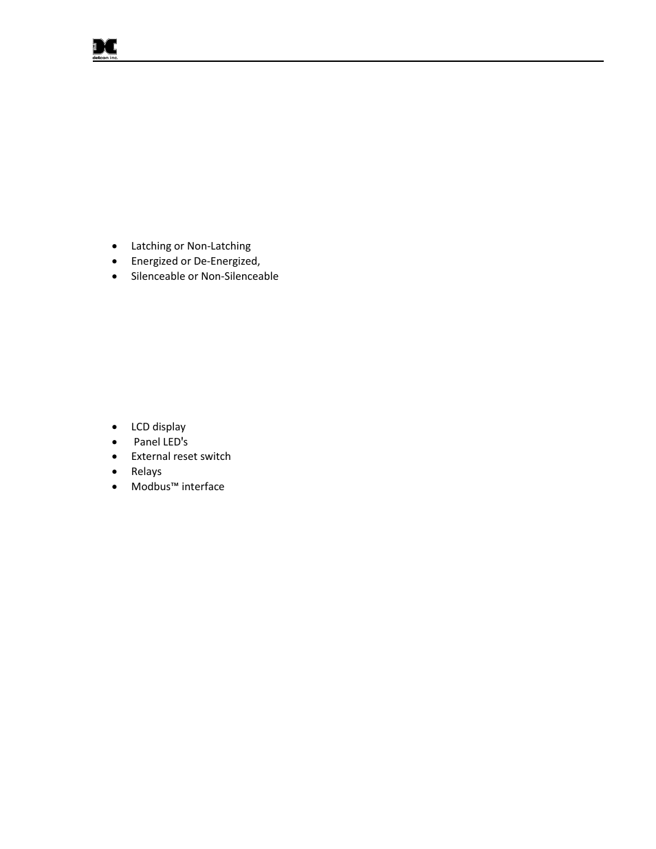 Optional remote alarm reset/acknowledge switch, 12 optional remote alarm reset/acknowledge switch | Detcon X40-32-N7 User Manual | Page 17 / 70