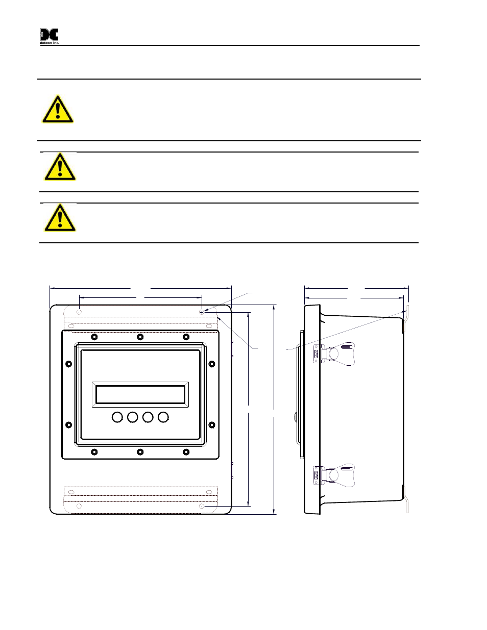 N4x enclosure installation, 3 n4x enclosure installation | Detcon X40-32-N7 User Manual | Page 22 / 70