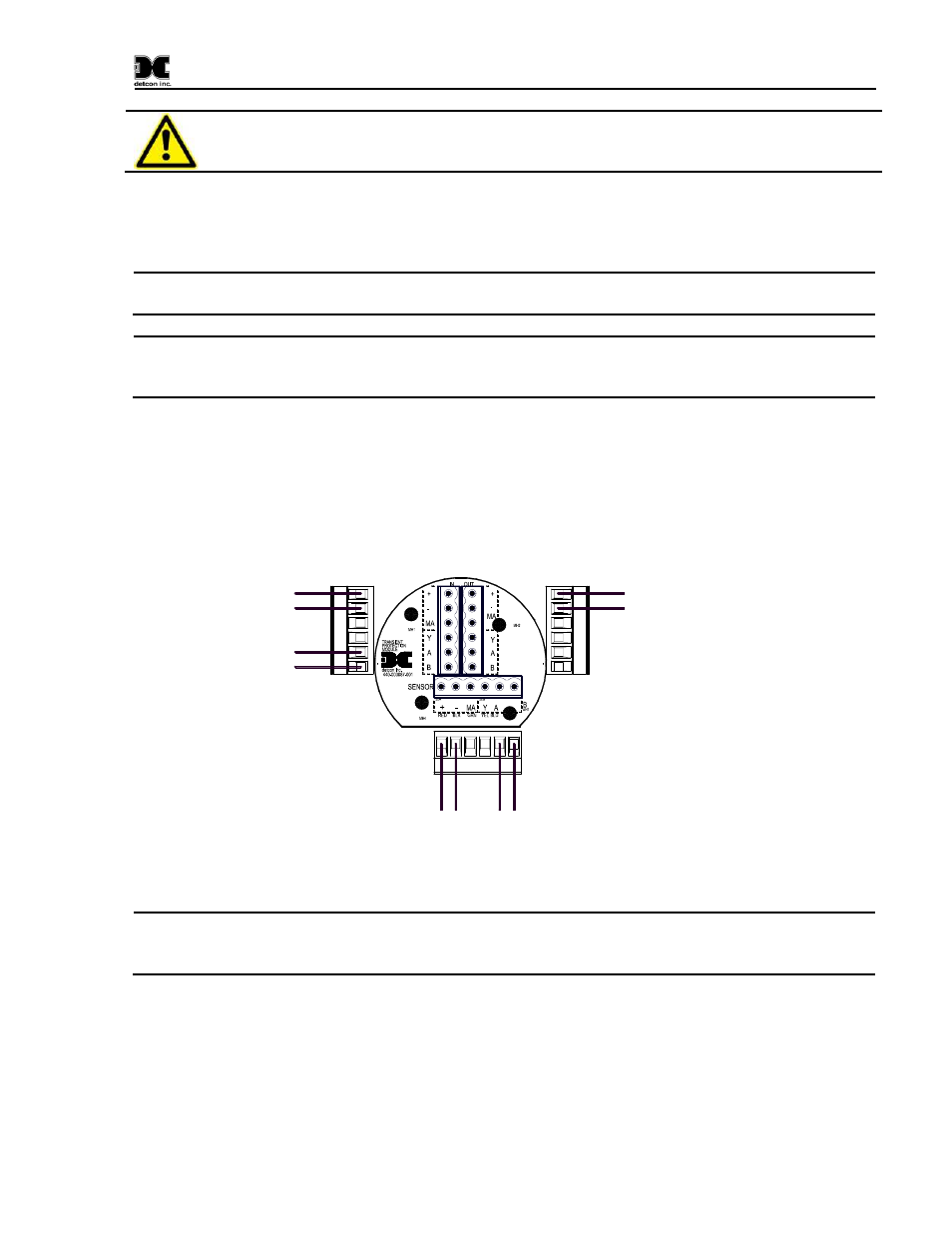 Figure 26 n7 dc power wiring with transceiver | Detcon X40-32-N7 User Manual | Page 33 / 70