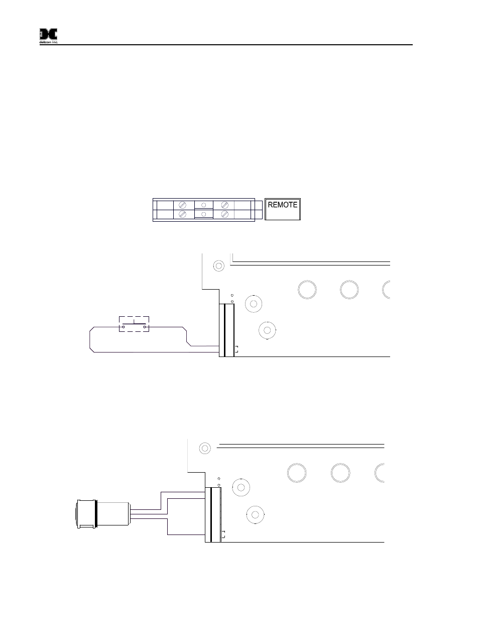 Remote alarm reset/acknowledge switch installation | Detcon X40-32-N7 User Manual | Page 56 / 70