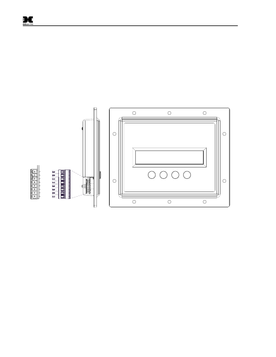 Replacement of the nema 4 drop-in display assembly, Figure 38 nema 4 drop-in display assembly | Detcon X40-32-N7 User Manual | Page 58 / 70