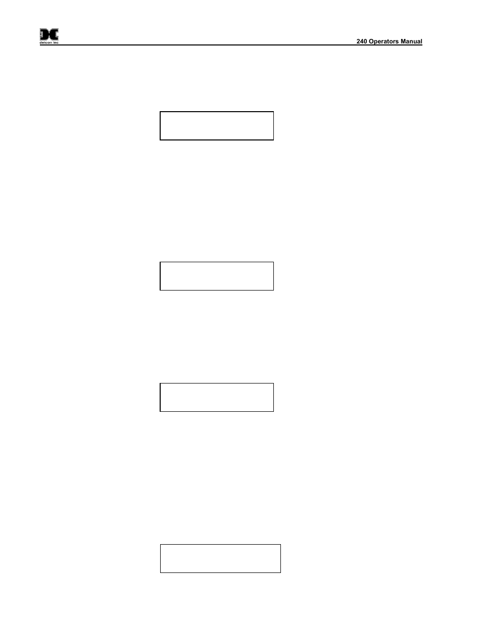 2 calibration mode, 3 set # of channels, 4 set channel range | 5 set channel type, Calibration mode, Set # of channels, Set channel range, Set channel type | Detcon 240 User Manual | Page 18 / 33