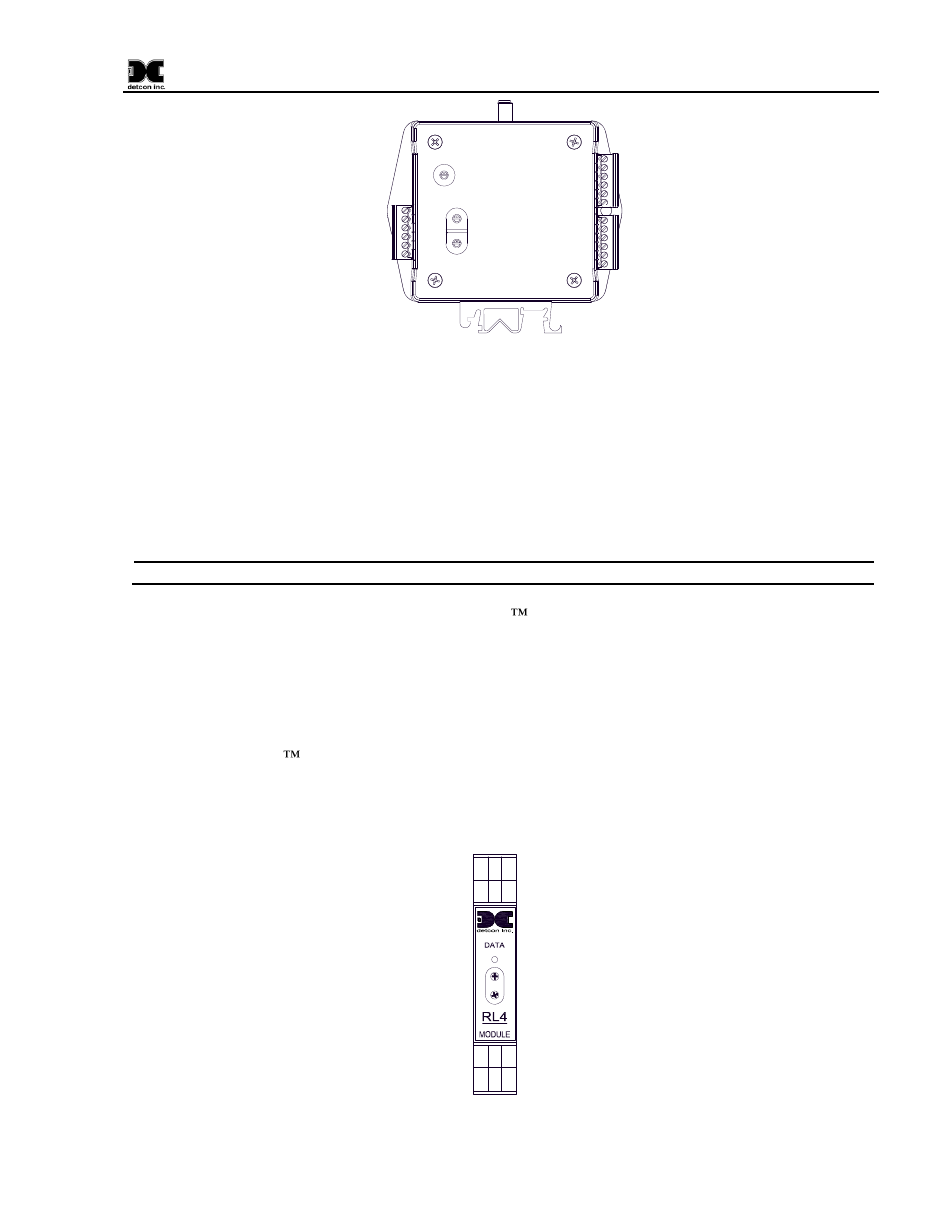 Rl4 relay module, Figure 4 rxt transceiver figure 5 rl4 module, 5 rl4 relay module | Detcon SW-AV1-N4 User Manual | Page 7 / 12